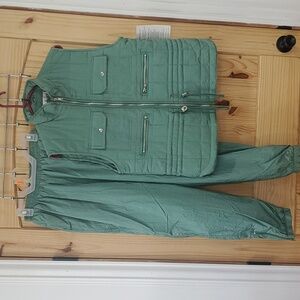 Vintage 80s/90s Sage Windbreaker Set